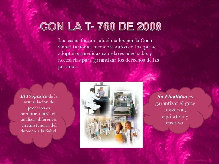 sentencia t 760 de 2008
